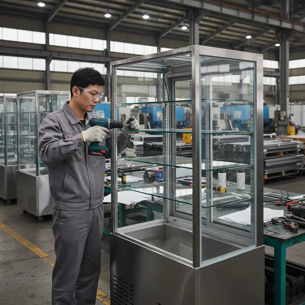 맥주보관용앞문쇼케이스맞춤제작 - 정밀한_공정의_맞춤제작