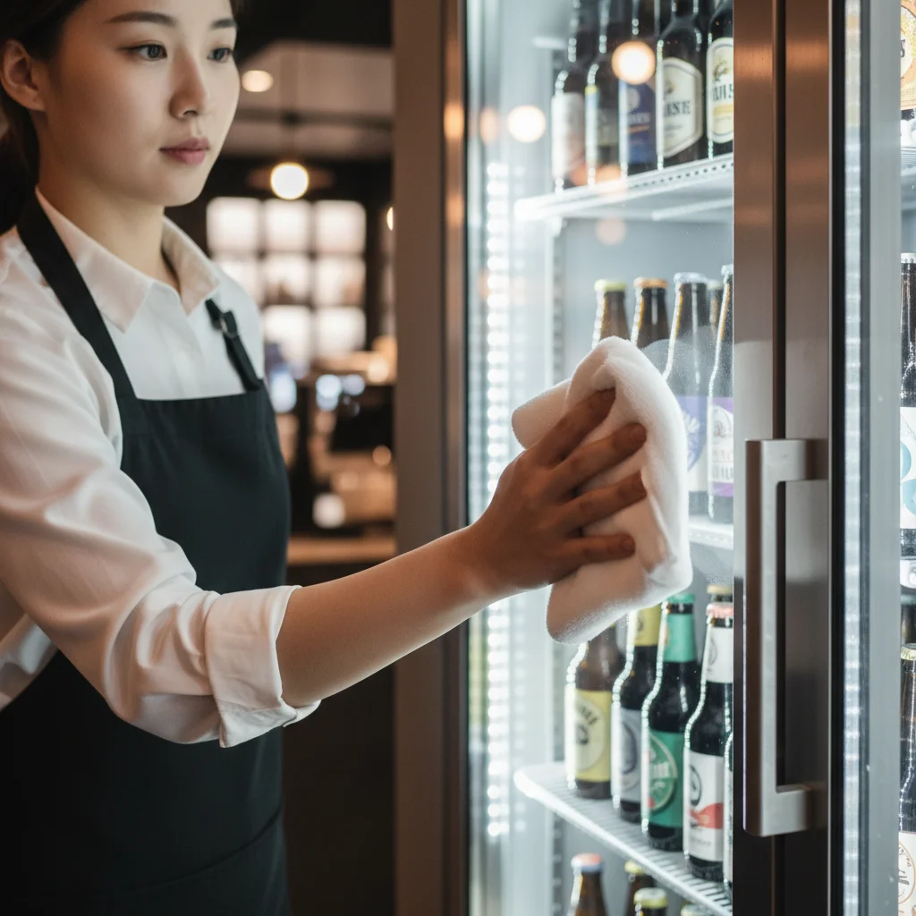 맥주보관용앞문쇼케이스비용 - 결로방지_강화유리_디테일