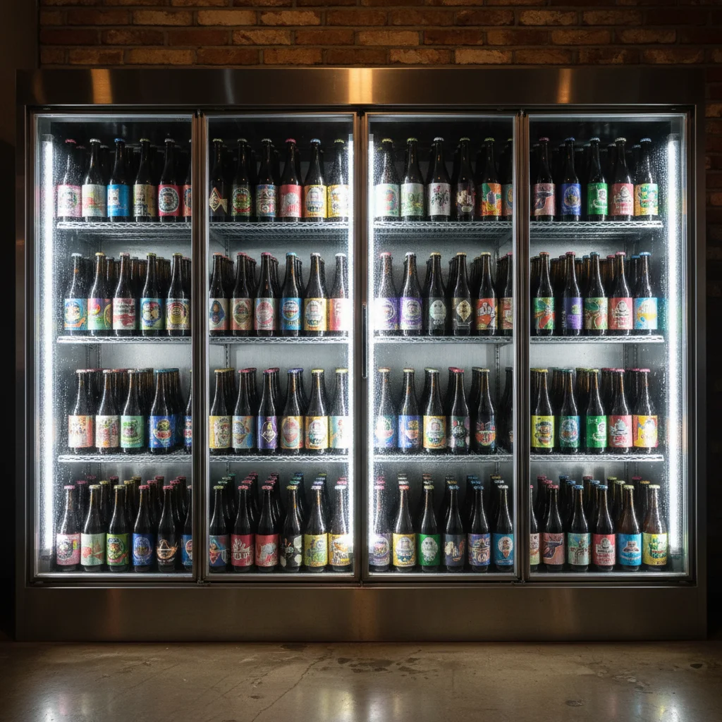 맥주보관용앞문쇼케이스제품추천 - 시인성을 높이는 LED 조명 설계