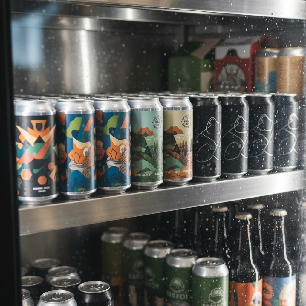 맥주보관용오픈다단쇼케이스싼곳 - 부식에 강한 스테인리스 선반 구조