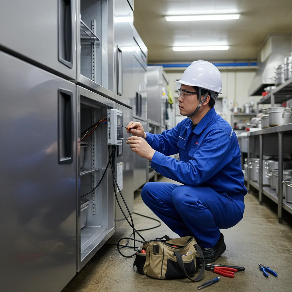 야채용냉장고견적 - 냉장고_정밀_점검_현장