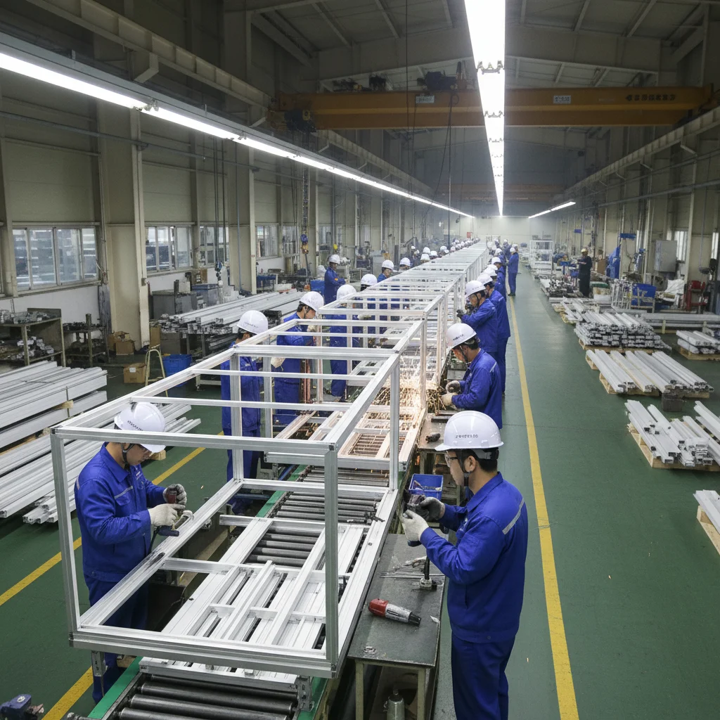 야채용알루미늄쇼케이스업체 - 정밀_공정_프레임_제작