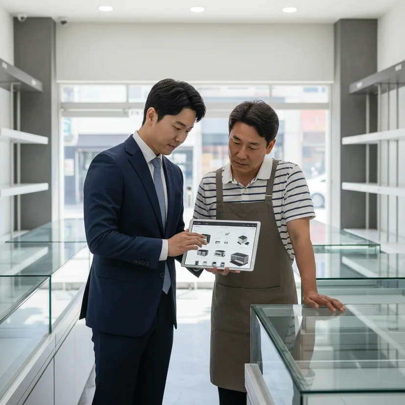 야채용LED쇼케이스견적 - 꼼꼼한 견적 상담 과정