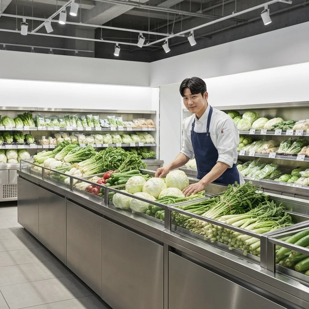 야채용오픈쇼케이스싼곳 - 실속형_매장_레이아웃