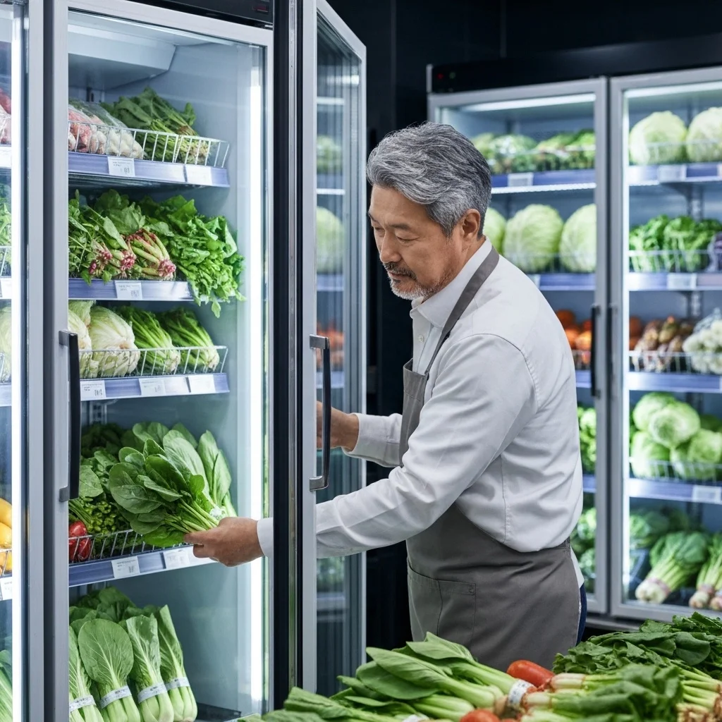 야채용앞문쇼케이스추천 - 신선도 유지 핵심