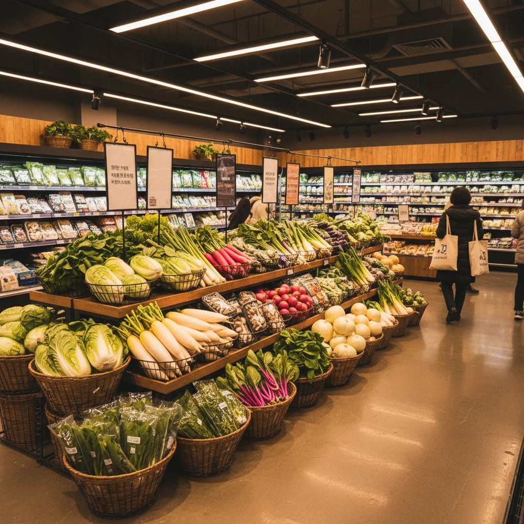 야채용오픈다단쇼케이스맞춤제작 - 매출을 높이는 조명과 진열 전략