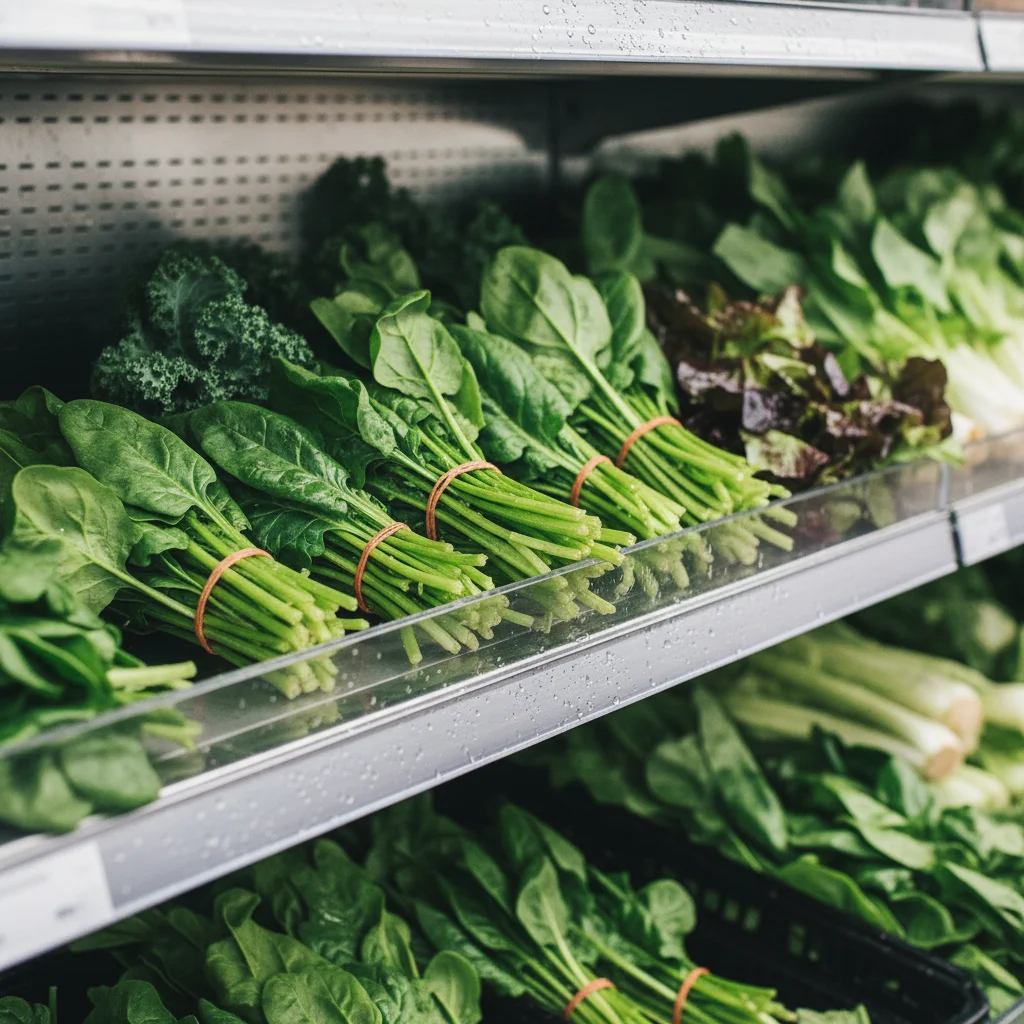 야채용오픈다단쇼케이스업체추천 - 내구성 강한 스테인리스 선반 구조
