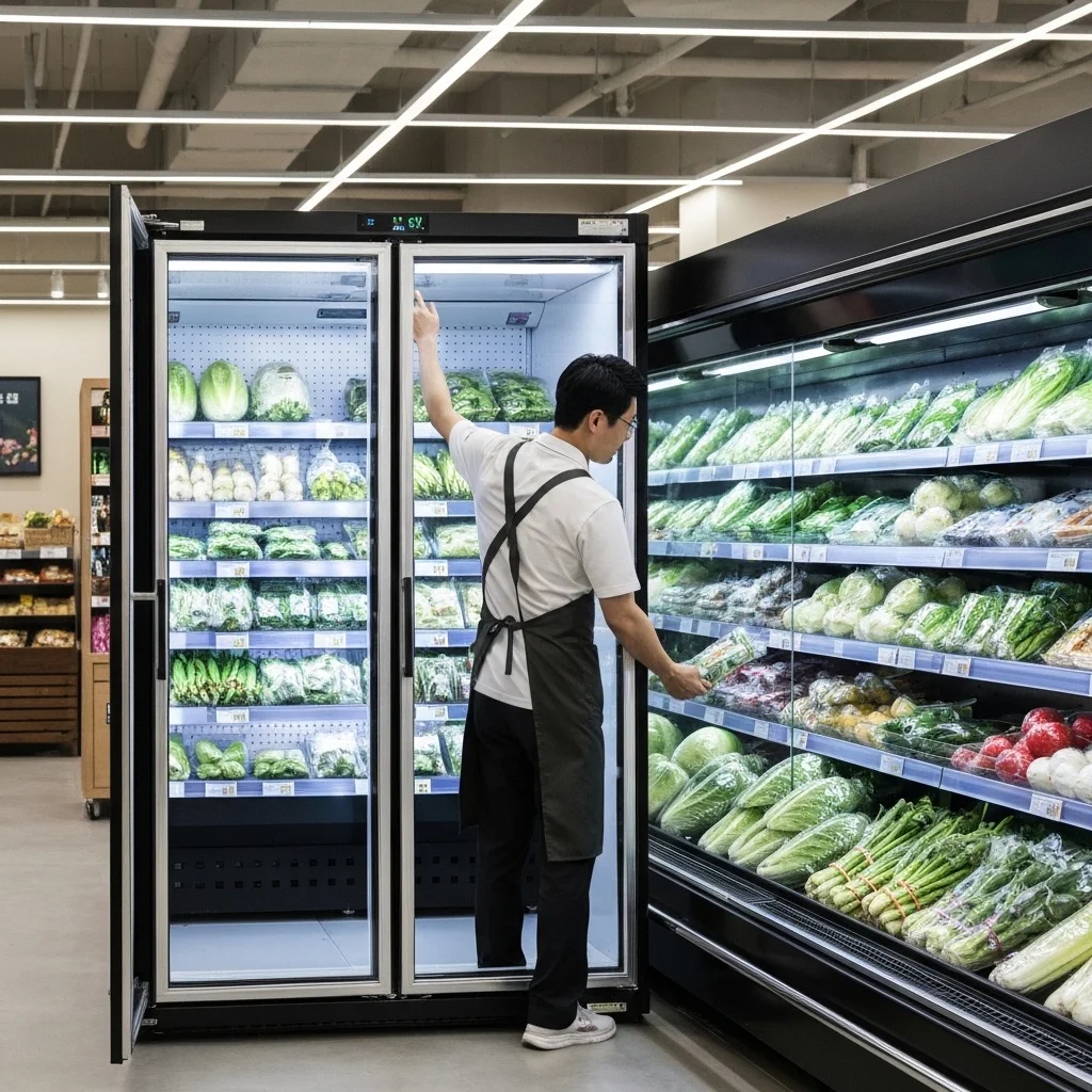야채용오픈다단쇼케이스견적 - 2026년형 야채 쇼케이스 실물