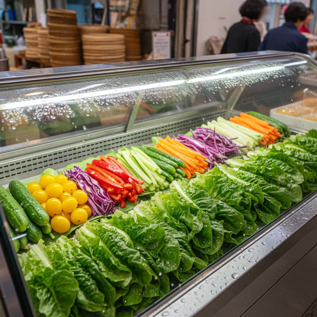 야채용오픈다단쇼케이스저렴한곳 - 신선함을 지키는 냉각 기술