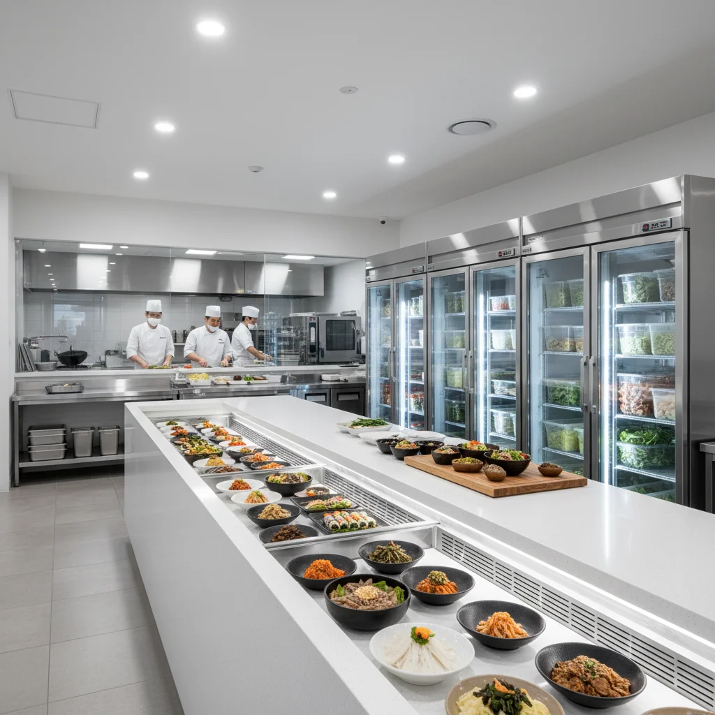 야채용냉장쇼케이스업체 - 신뢰할 수 있는 제조 시설 환경