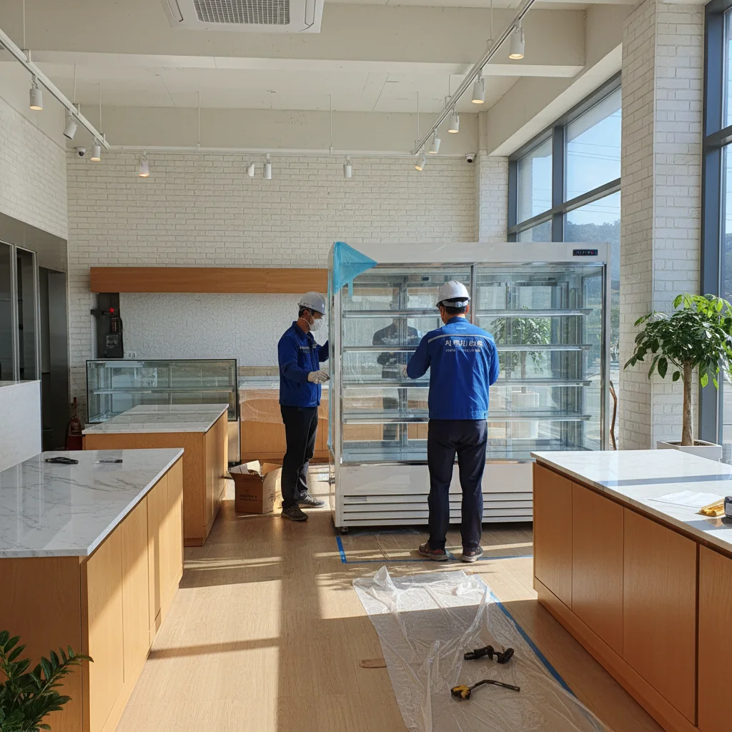진열용냉장고업체 - 전문 기사의 꼼꼼한 설치 과정