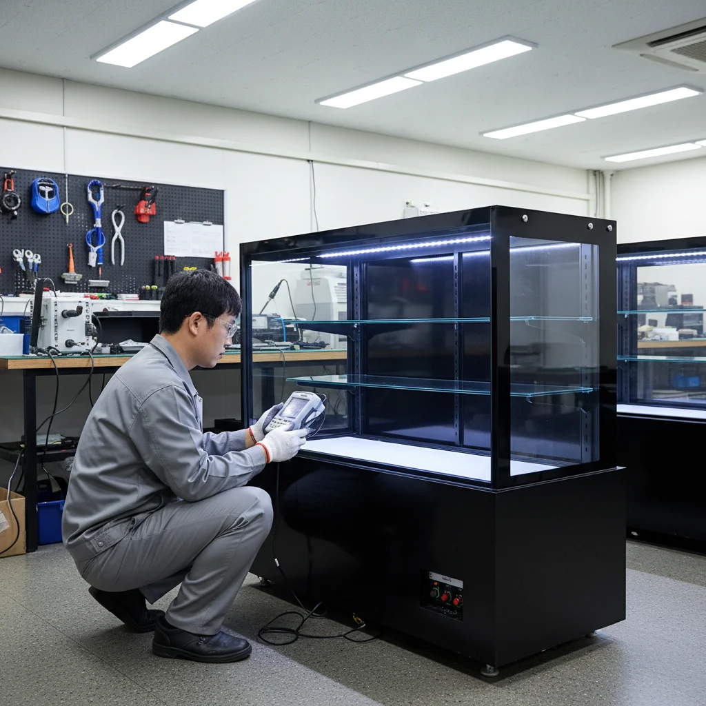 진열용LED쇼케이스업체추천 - 2026년형_최신_LED_쇼케이스_검수_현장