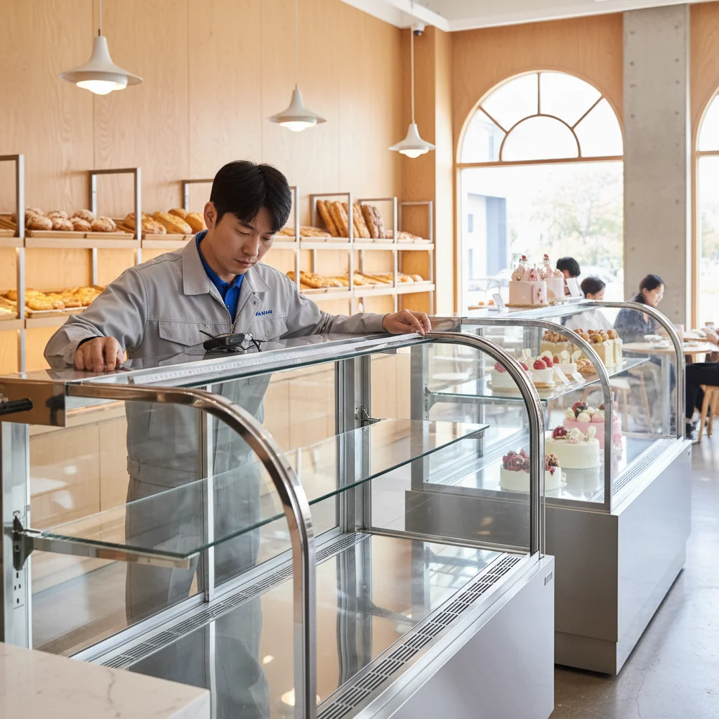 진열용오픈쇼케이스맞춤제작 - 2026년형 맞춤 쇼케이스 실측 현장