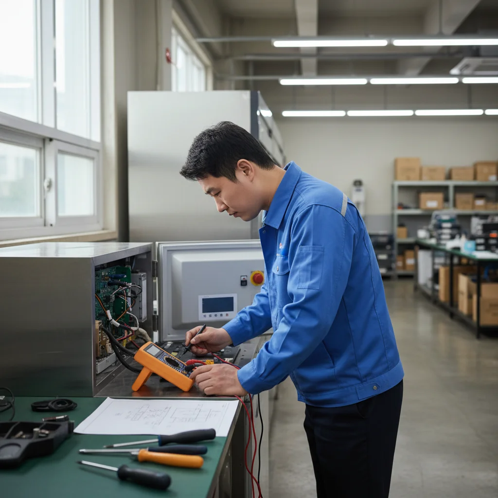 진열용오픈쇼케이스싼곳 - 꼼꼼한_품질_점검_현장