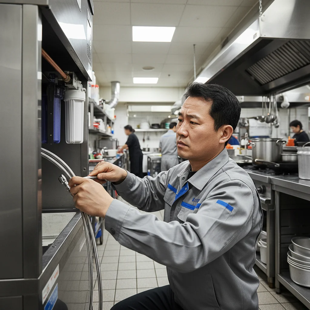 카이저제빙기IMK-55W - 수랭식 설치 주의사항