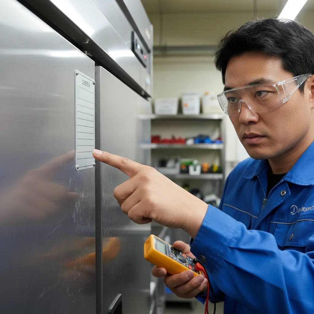 영업용중고냉장고 - 명판과 연식 확인 필수