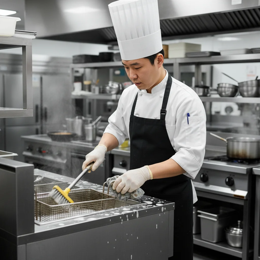 업소용전기튀김기 - 정기적인 청소는 필수