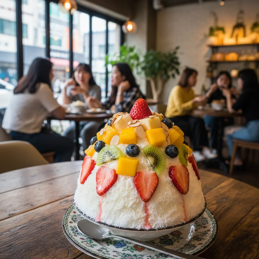 아이스반 - 눈꽃빙수 완성작