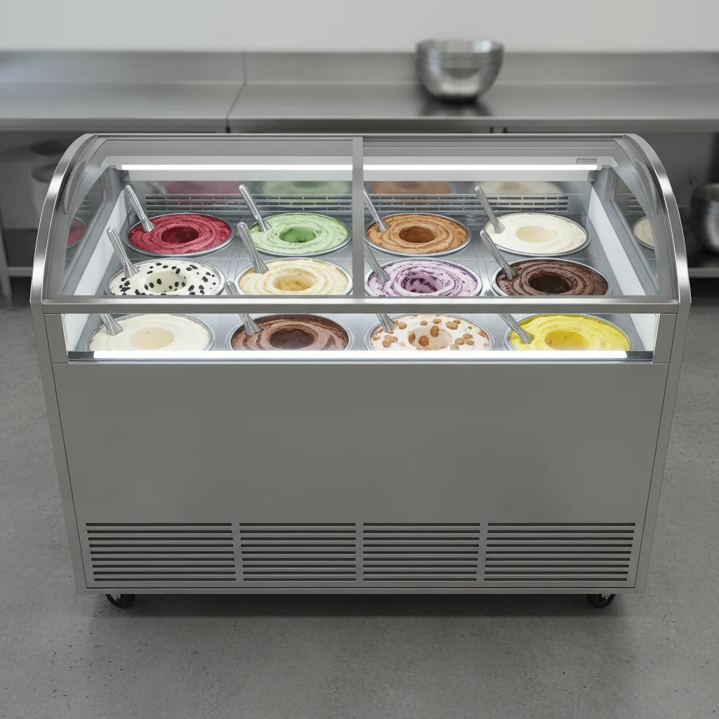 뷔페아이스크림 - 쇼케이스 온도 관리