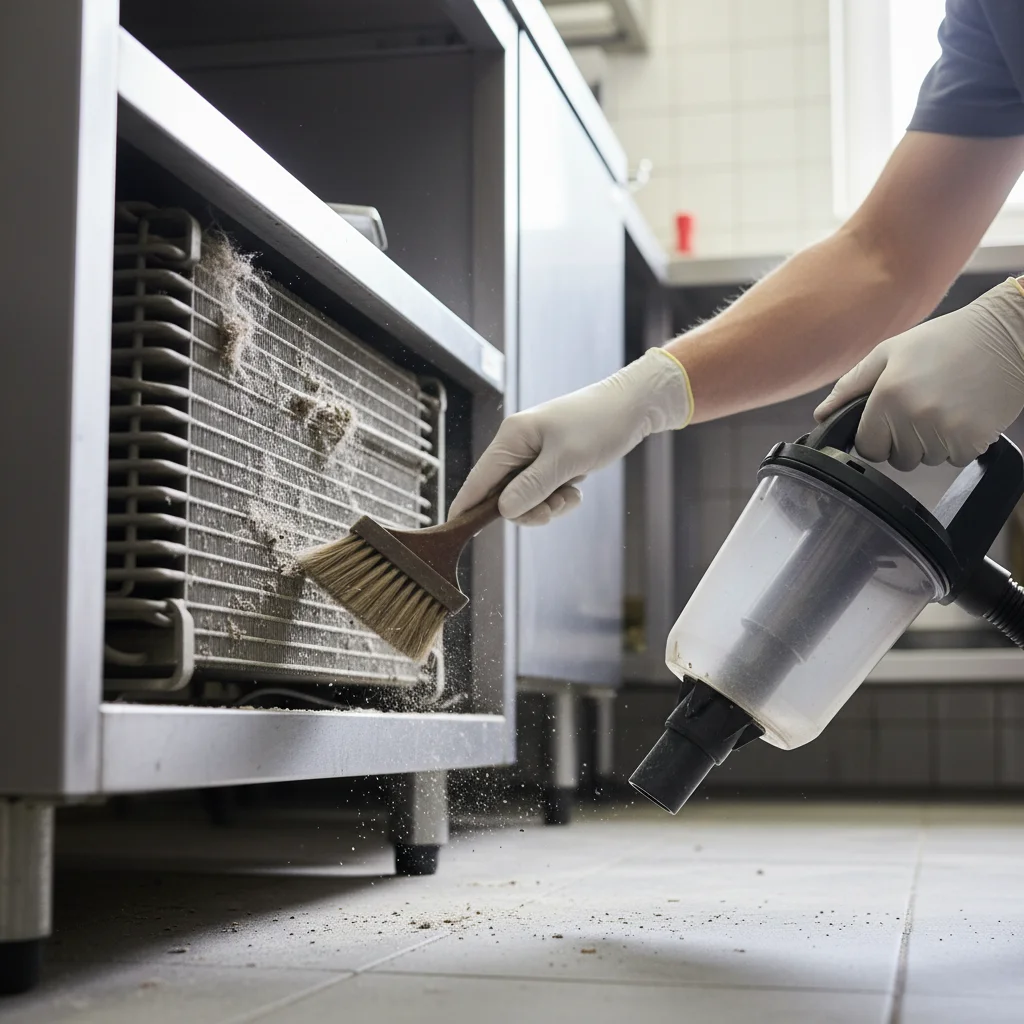 꽃냉장고수리 - 응축기 먼지 청소 필수