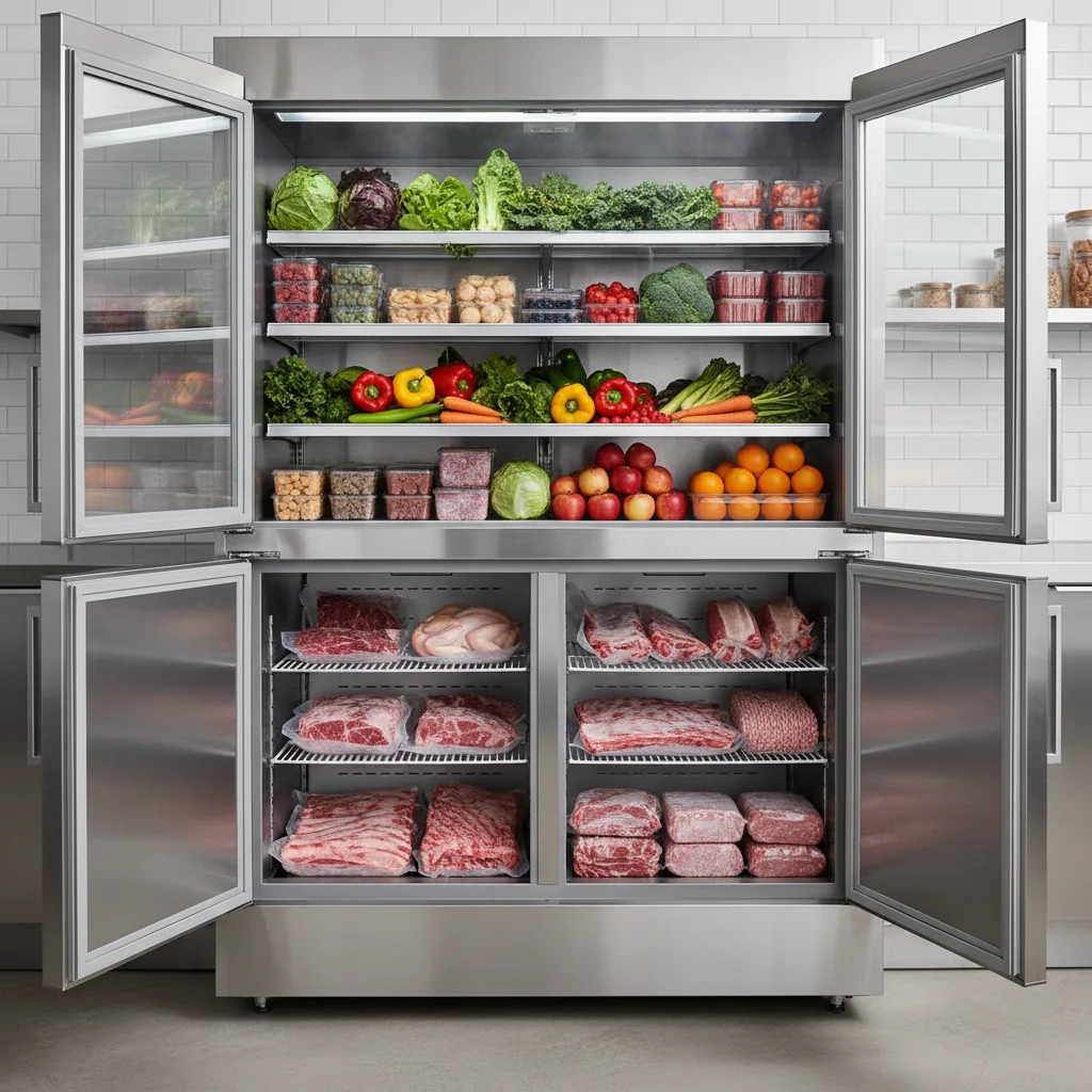 업소용4구냉장고 - 냉장 냉동 비율 선택