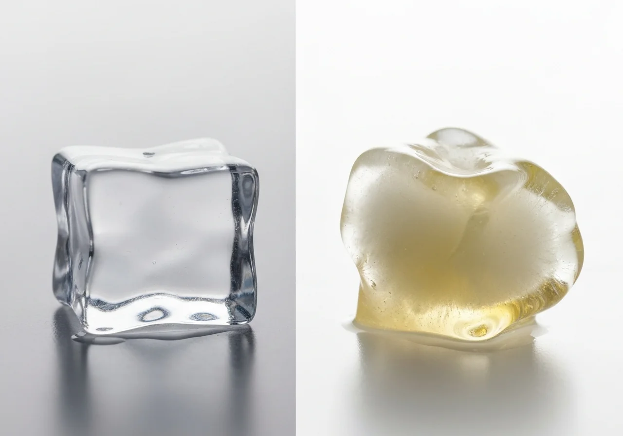 제빙기고장 - 깨끗한 얼음 vs 스케일 낀 얼음, 품질 차이