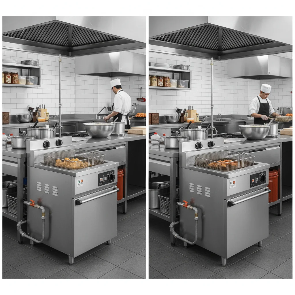 업소용튀김냄비 - 가스식 vs 전기식, 장단점은 명확합니다.