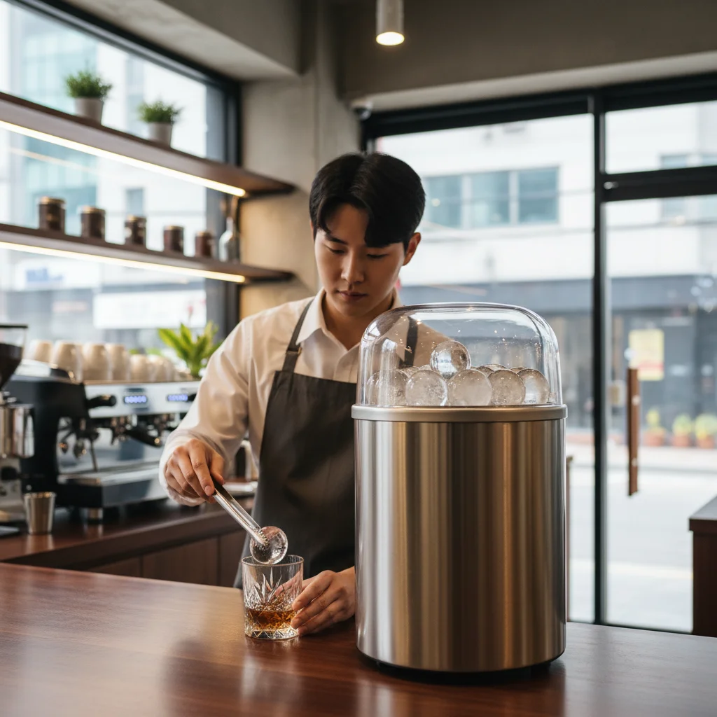원형얼음제빙기 - 업소용, '얼음 투명도'가 핵심입니다
