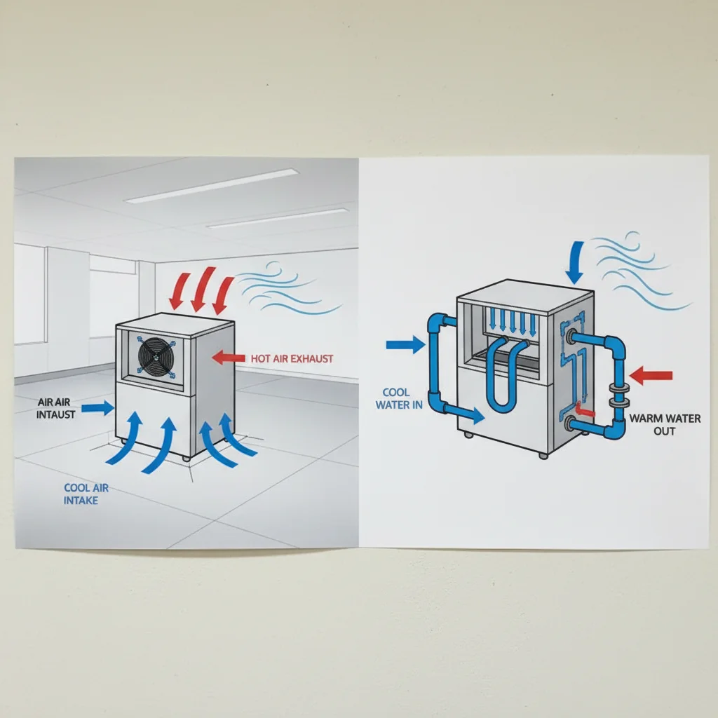 제빙기50키로 - 공랭식은 '환기', 수랭식은 '수도'가 핵심입니다.