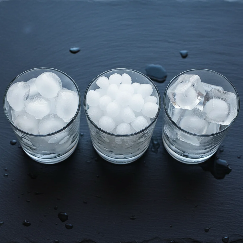 가정용미니제빙기 - 얼음 모양에 따라 음료의 맛과 지속력이 달라집니다.