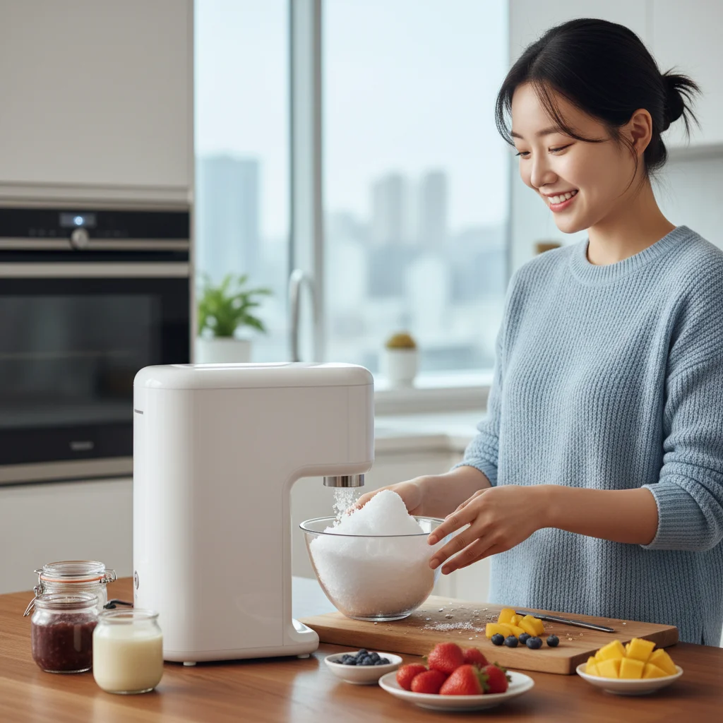 팥빙수만들기 - 가정에서도 전동 빙수기 하나면 충분히 카페 퀄리티를 낼 수 있죠.