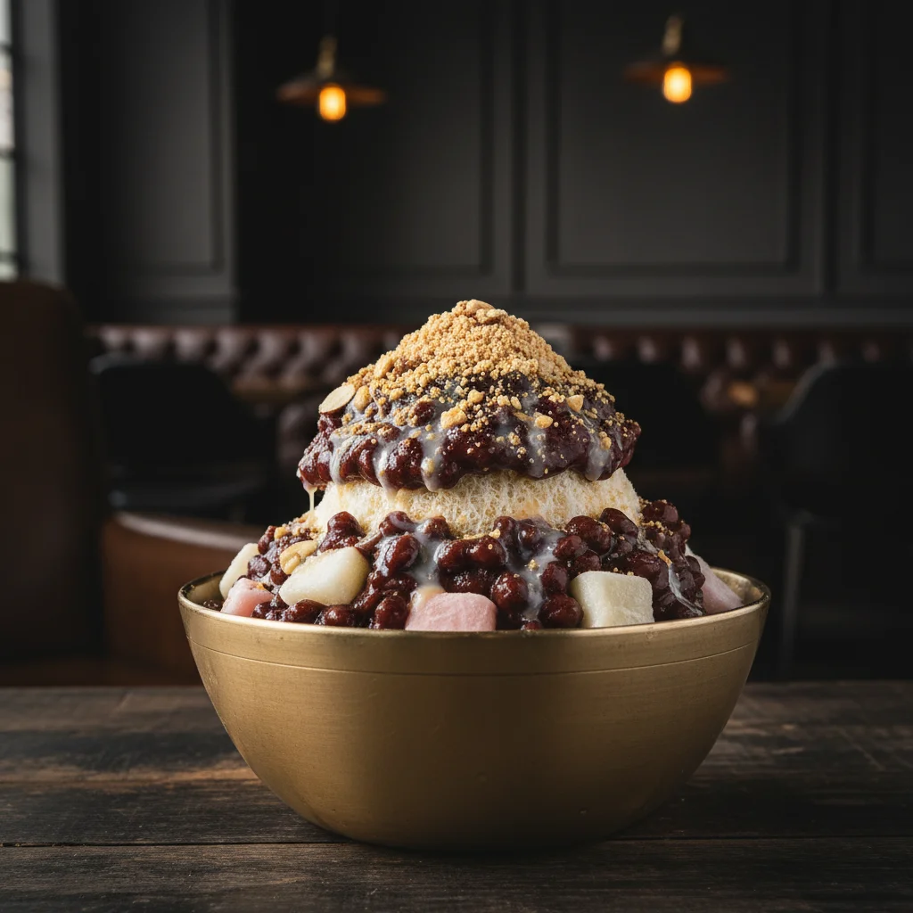 팥빙수만들기 - 차가운 그릇과 토핑의 온도, 이 디테일이 명품 팥빙수를 만듭니다.