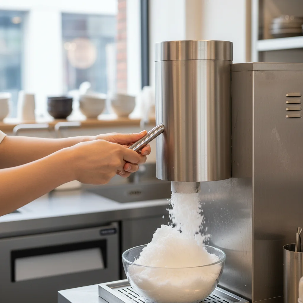 우유빙수 - 기계보다 중요한 건 베이스 온도입니다