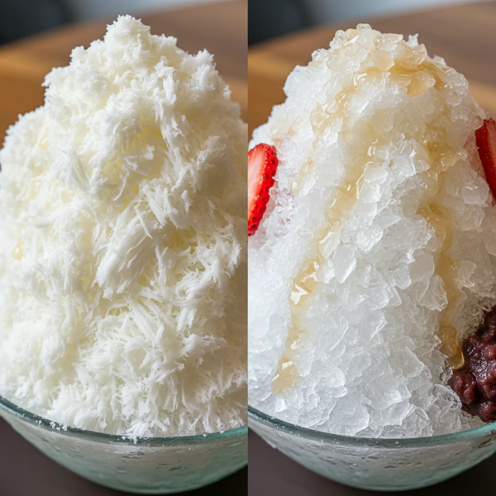 얼음빙삭기 - 눈꽃빙수와 일반 빙수는 빙질부터 완전히 다릅니다.