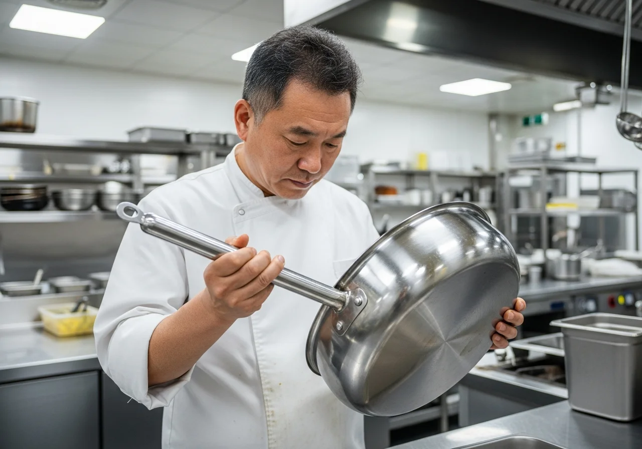 업소용튀김냄비 - 손잡이 고정 방식, 안전과 직결되는 문제입니다.