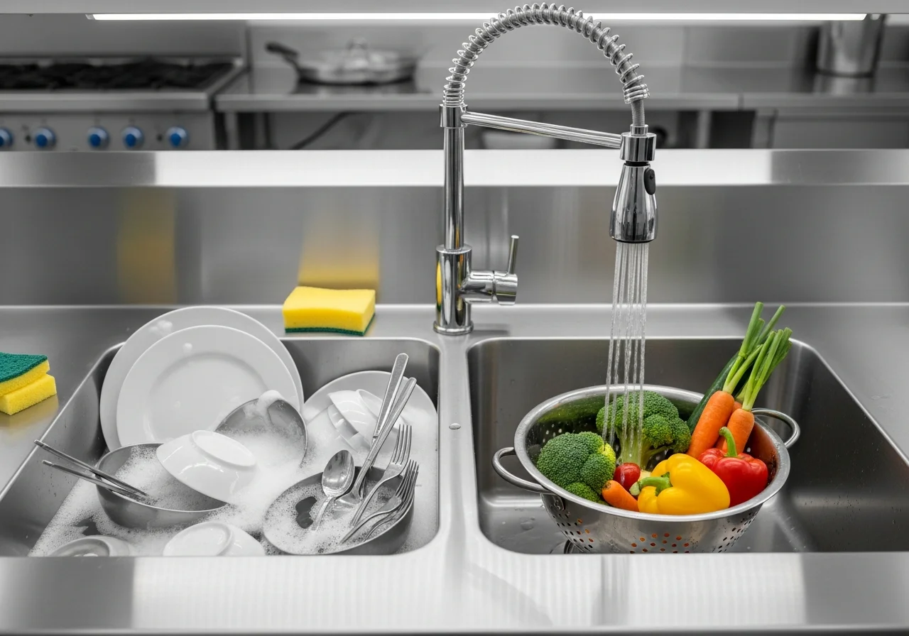 2조싱크대의 핵심은 위생적인 공간 분리