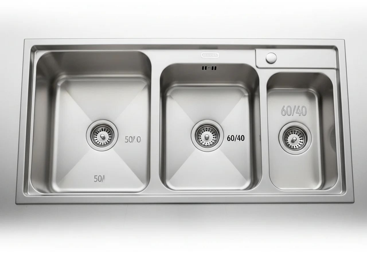 2조싱크대 - 50:50과 60:40 비율, 사용성이 완전히 다릅니다