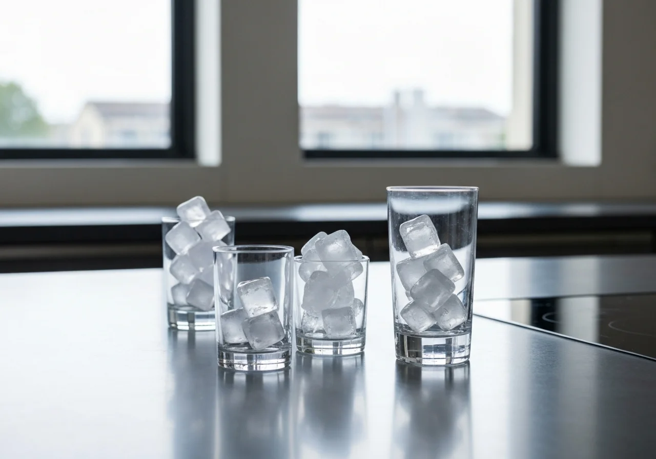 작은얼음제빙기 - 얼음 모양, 음료의 맛을 결정합니다.