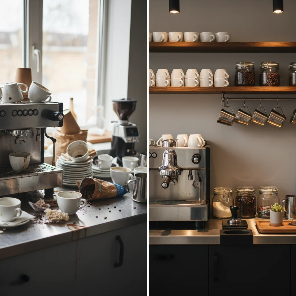 홈카페꾸미기 - 깔끔한 동선 설계가 홈카페의 완성도를 높입니다