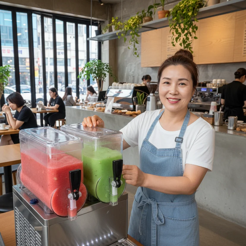 슬러시기계2구, 여름철 매출의 일등공신