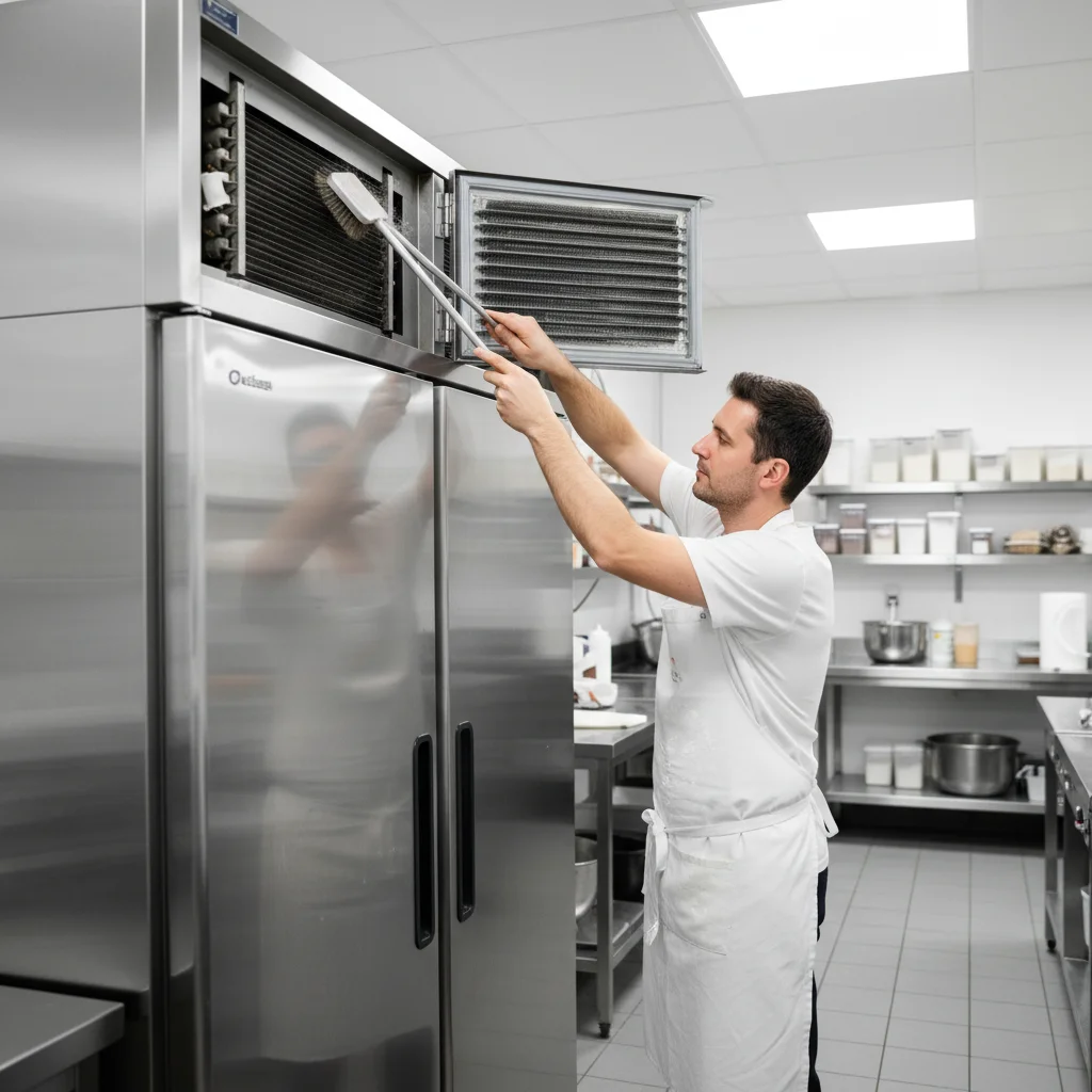 한성제과냉장고 - 응축기 먼지 청소, 전기세 절약의 첫걸음입니다.