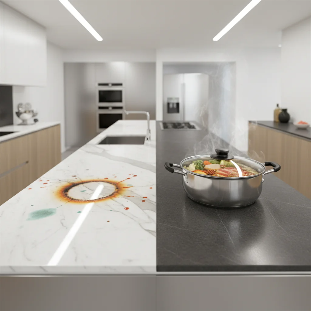 주방견적 - 장단점 확실한 상판, 우리 집에 맞는 건?