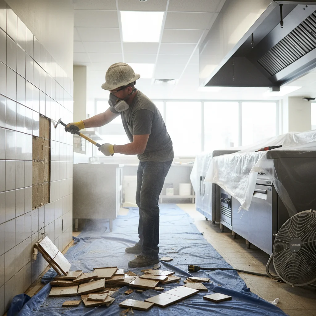주방견적 - 눈에 보이지 않는 비용, 철거와 타일이 복병!