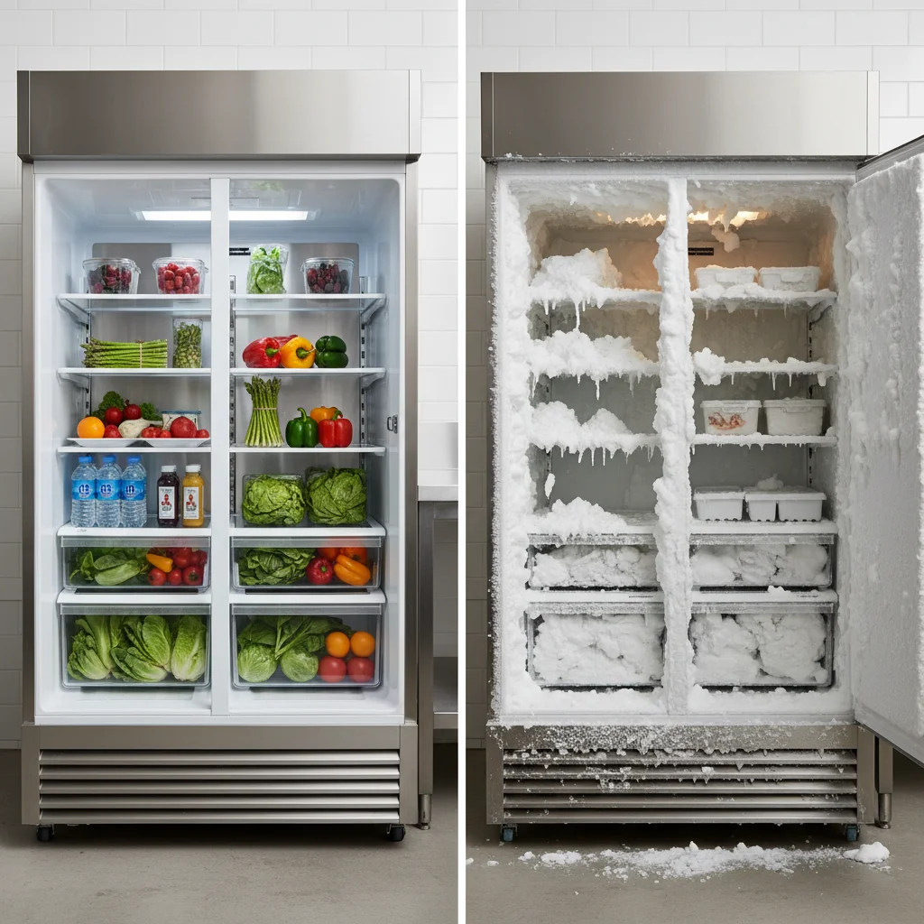 냉동설비 - 성에, 고장의 첫 신호