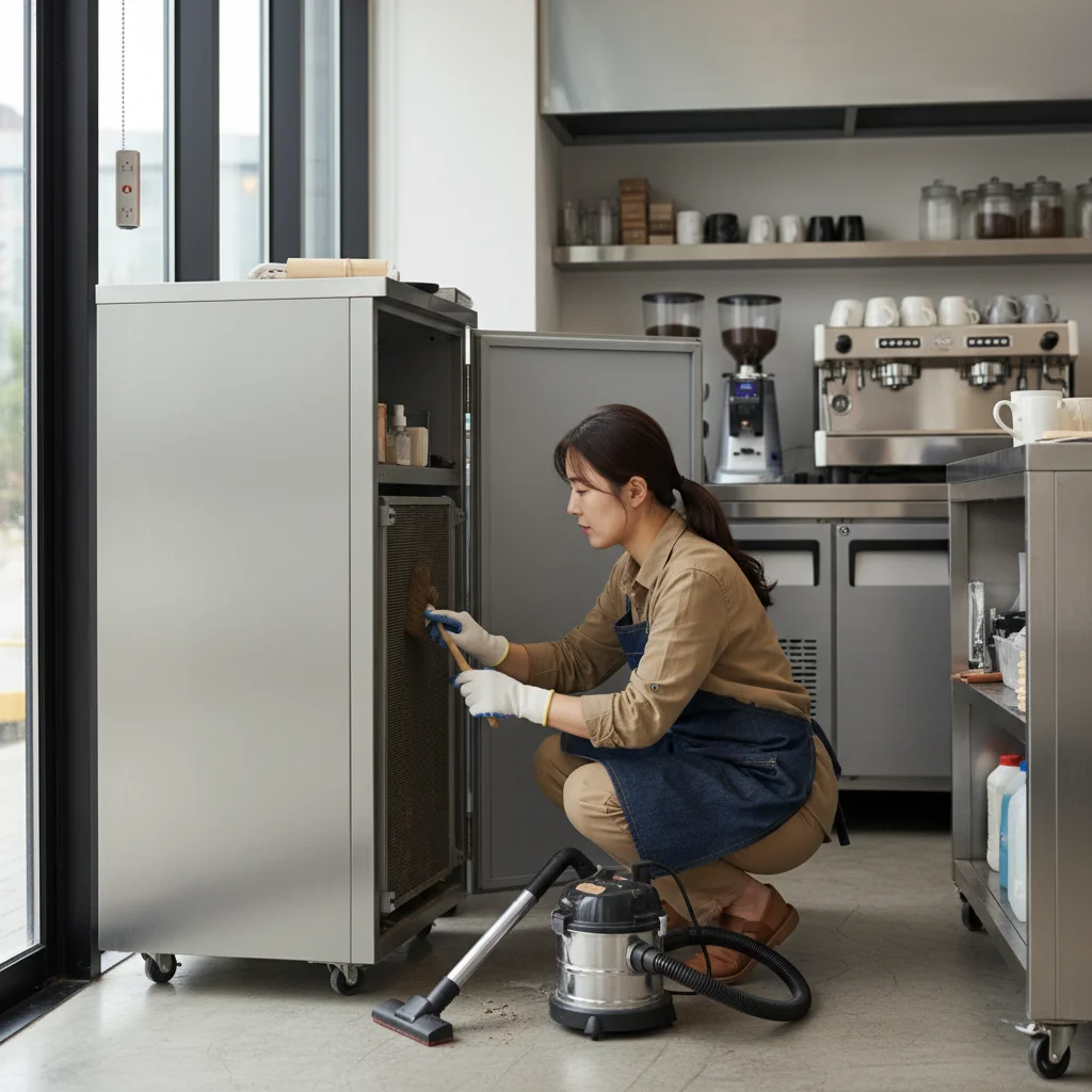 업소용스탠드냉장고 - 응축기 청소 관리법