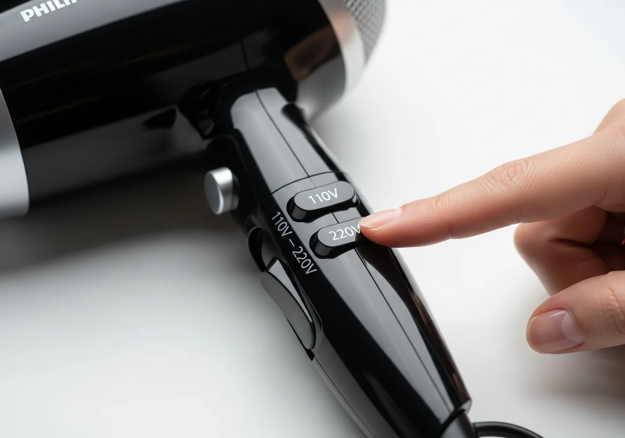 필립스여행용드라이기 - 해외여행 필수 체크, 듀얼 전압 스위치