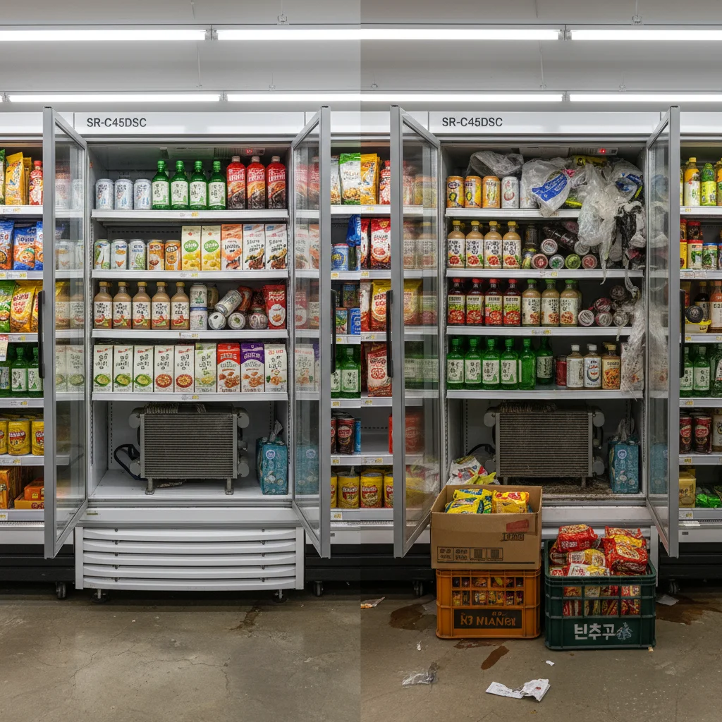 SR-C45DSC - 냉장고 수명을 좌우하는 '환기 공간'