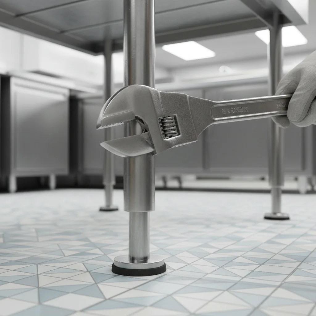 싱크대업소용 - 바닥 수평이 안 맞아도 괜찮은 이유, '조절발'