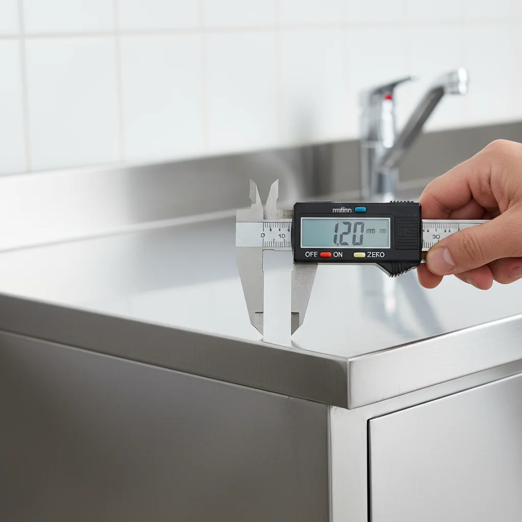 스테인리스싱크대 - 싱크대 두께, 1.2T는 되어야 합니다