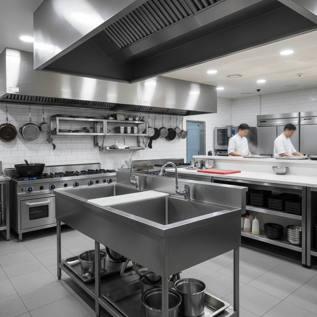 업소용싱크대설치 - 재질 확인, 10년 수명을 좌우합니다